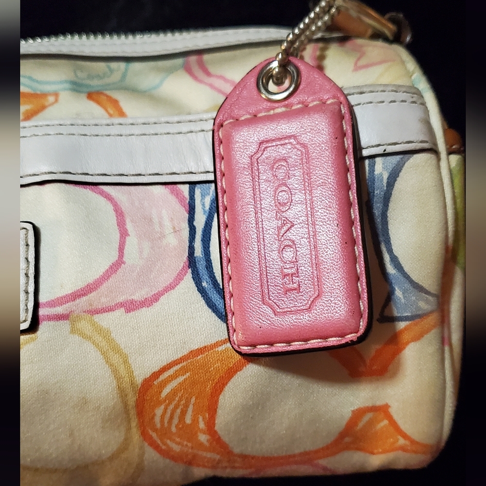 Authentic Coach Scribble Multicolor Shoulder Bag - image 8